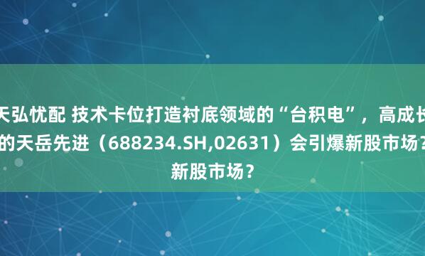 天弘忧配 技术卡位打造衬底领域的“台积电”，高成长的天岳先进（688234.SH,02631）会引爆新股市场？
